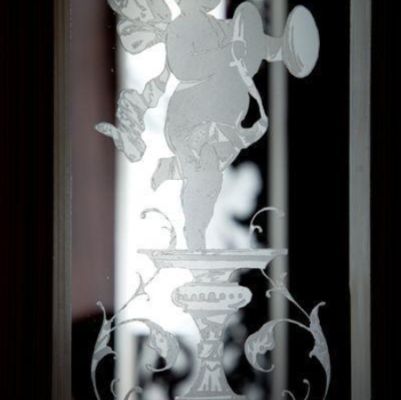 Decoration on the glass