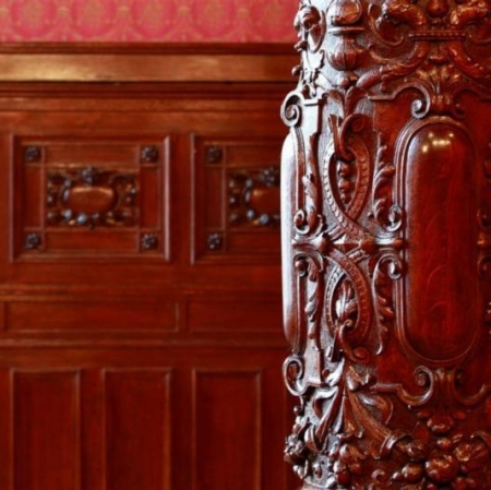 Richly decorated wooden elements