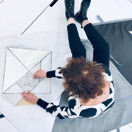 Person sitting on the floor