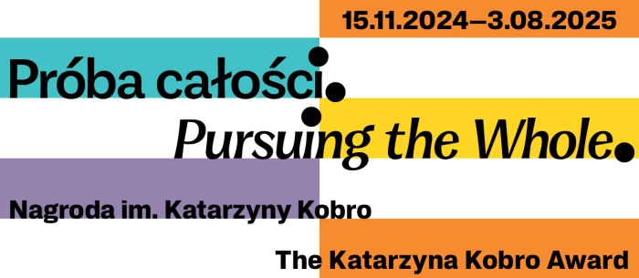 Kolorowe paski, czarne napisy