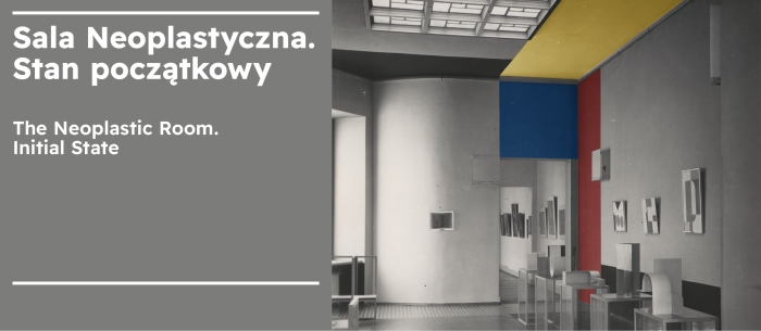 Po prawej stronie białe litery na szarym tle, obok archiwalne zdjęcie