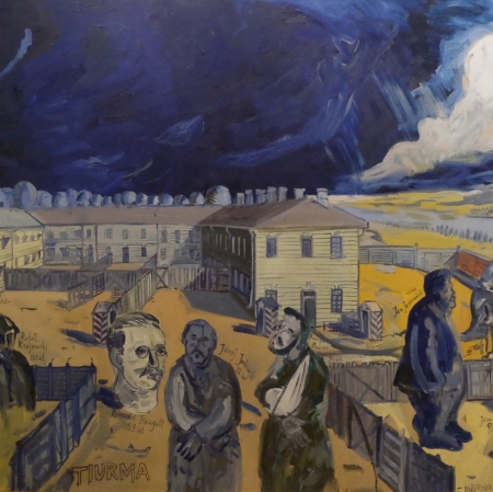 Edward Dwurnik, "The Prison", 1988, donation of Prof. Roman Zarzycki, from the collection of Muzeum Sztuki in Łódź