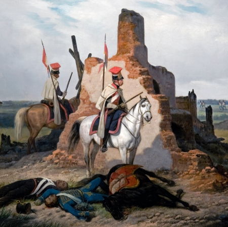 January Suchodolski, "Battle Scene", 1868, from the collection of Muzeum Sztuki in Łódź