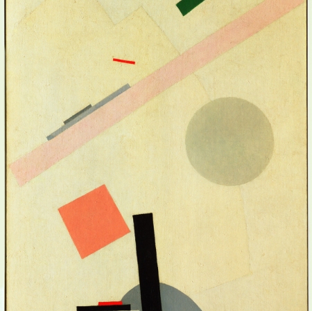 Kazimir Malevich, "Suprematist Painting", 1916-17, oil on canvas, courtesy of Museum of Modern Art (MoMA), New York