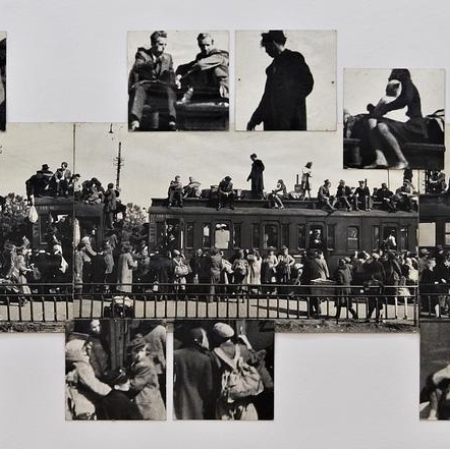 Jerzy Lewczyński, "Our Enlargement - Nysa 1945", 1971, black-and-white photograph, from the collection of Muzeum Sztuki in Łódź