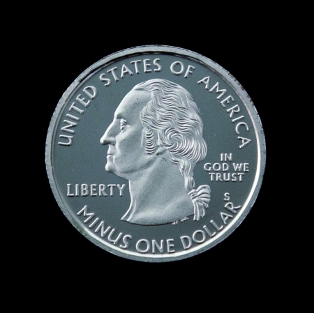 Agnieszka Kurant, "Minus One Dollar", 2012, metal alloy, collection of CSW Znaki Czasu, Toruń 