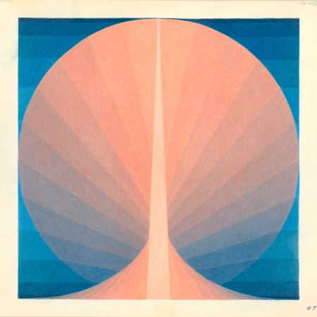 Z. Waldheims, "Drawing No 477", 1978, pencils, paper, 60 × 60 cm, courtesy of the artist, collection of the Latvian National Museum of Art