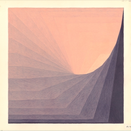 Z. Waldheims, "Drawing No 414", 1980, pencils, paper, 60 × 60 cm, courtesy of the artist, collection of the Latvian National Museum of Art