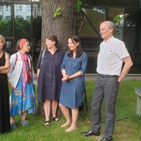 Spotkanie byłych pracowników Muzeum Sztuki z Olgą Stanisławską, fot. A. Jurek