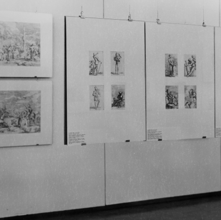 Dokumentacja wystawy „Mistrzowie akwaforty włoskiej XVII wieku.  Ze zbiorów Gabinetu Rycin Biblioteki Uniwersytetu Warszawskiego”, fot. archiwum Muzeum Sztuki w Łodzi