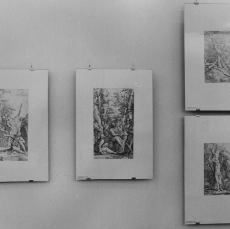 Dokumentacja wystawy „Mistrzowie akwaforty włoskiej XVII wieku.  Ze zbiorów Gabinetu Rycin Biblioteki Uniwersytetu Warszawskiego”, fot. archiwum Muzeum Sztuki w Łodzi