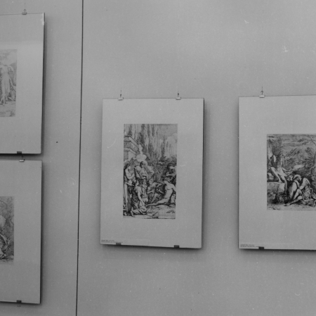 Dokumentacja wystawy „Mistrzowie akwaforty włoskiej XVII wieku.  Ze zbiorów Gabinetu Rycin Biblioteki Uniwersytetu Warszawskiego”, fot. archiwum Muzeum Sztuki w Łodzi