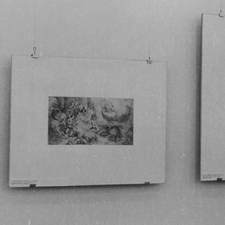 Dokumentacja wystawy „Mistrzowie akwaforty włoskiej XVII wieku.  Ze zbiorów Gabinetu Rycin Biblioteki Uniwersytetu Warszawskiego”, fot. archiwum Muzeum Sztuki w Łodzi