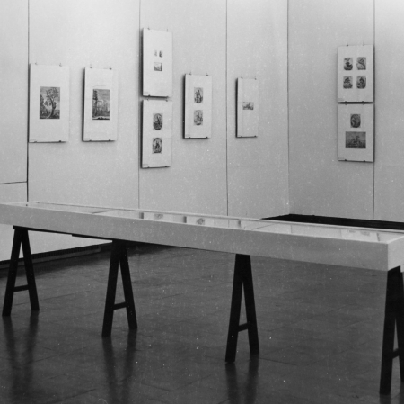 Dokumentacja wystawy „Mistrzowie akwaforty włoskiej XVII wieku.  Ze zbiorów Gabinetu Rycin Biblioteki Uniwersytetu Warszawskiego”, fot. archiwum Muzeum Sztuki w Łodzi