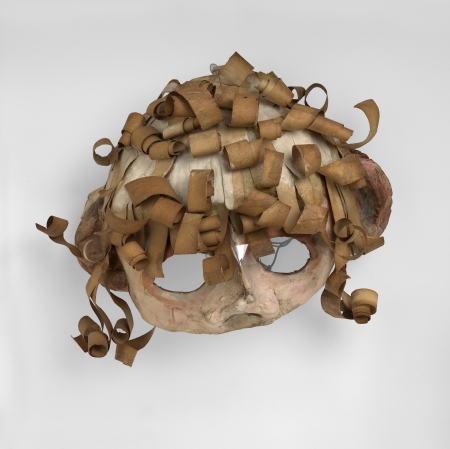 Franciszka Themerson, Maski Ubu, 1951, farba olejna na papier-maché © Themerson Estate, London Richard Saltoun Gallery, London