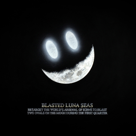 Blasted Luna Seas, 2007, charcoal, acrylic on paper
