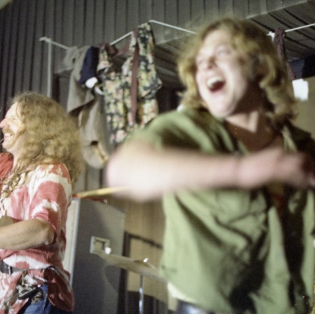 Aktual group performing at the F Klub, Prague, 1971. Photo courtesy of Milan Knížák