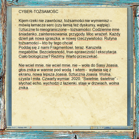 Brokat Films, "An artificial woman and some reflections on the present", Instagram posts, 2020