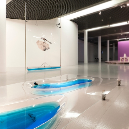 Pakui Hardware (Ugnius Gelguda & Neringa Cerniauskaite), "On Demand", 2017, plastic, metal, plexiglass, rubber, ceramics, glaze, foil, silicone, collection of Muzeum Sztuki, Łódź