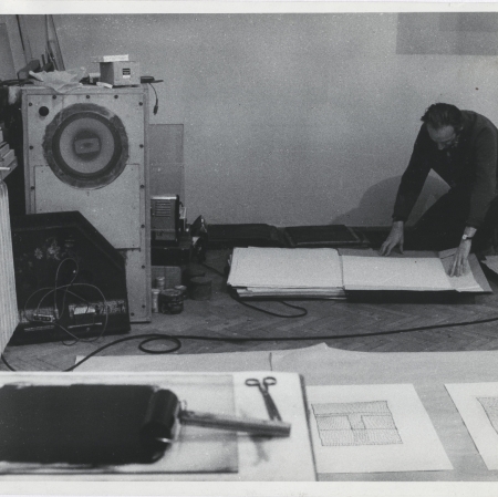 Andrzej Łobodzinski w pracowni fot. Ireneusz Pierzgalski Spadkobiercy Ireneusza Pierzgalskiego