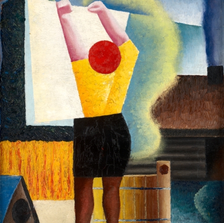 Vladas Drėma, Washerwoman, 1930, oil, canvas, Lietuvos Dailes Museum, Vilnius