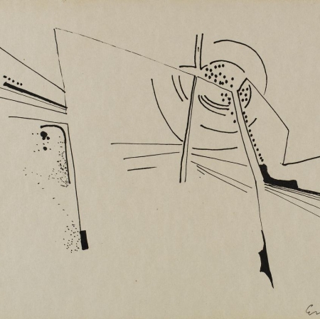 Emilia Małgorzata Dłużniewska, "Drawing 1970", 1973, drawing, Collection of Muzeum Sztuki in Łódź