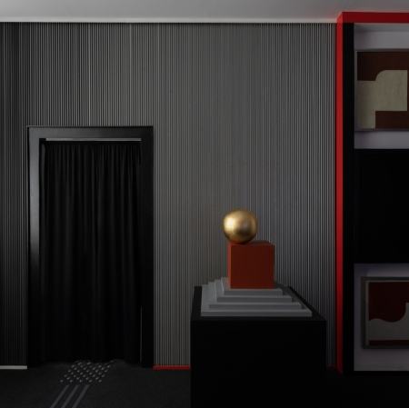 Przestrzen Sali Neoplastycznej Widok wystawy "I ogień, i popiół. Nikita Kadan", fot. Anna Zagrodzka