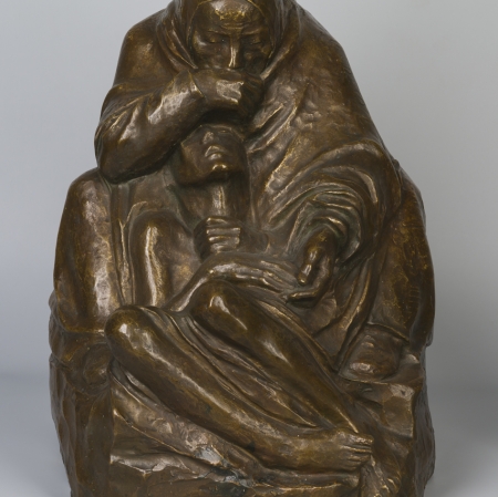 Käthe Kollwitz  Pietà, 1937-38  brąz/bronze, Muzeum Sztuki w Łodzi