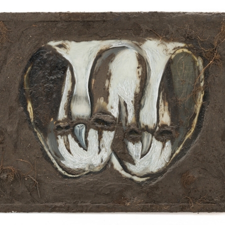 Leszek Knaflewski, bez tytułu (rysunek odkopany), 1989, technika własna, dzięki uprzejmości Aleksandry Knaflewskiej i galerii Piktogram