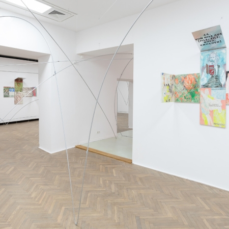 Exhibition view: Prototypes 05: Marek Sobczyk. A Trip on the Wire [Polentransport], 2022, photo: Anna Zagrodzka, archives : Muzeum Sztuki in Łódź