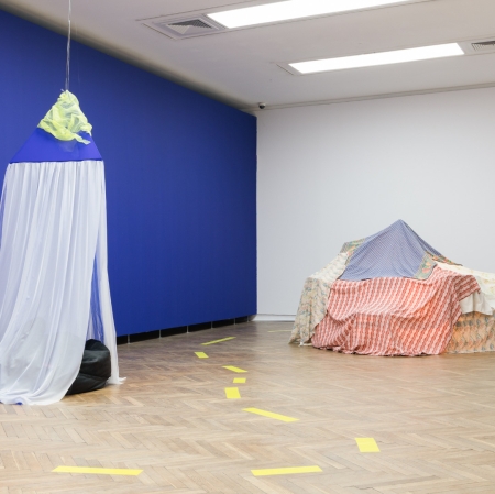 View on the exhibition "Rajzefiber", photography: A. Zagrodzka