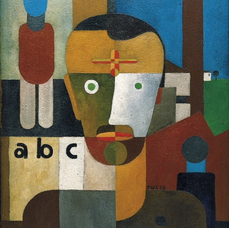 Wilhelm Seiwert, Selbstbildnis, 1928, olej, płótno/ oil, canvas Von der Heydt-Museum, Wuppertal