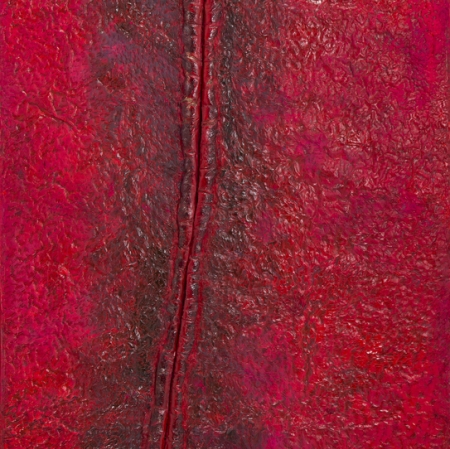 Teresa Tyszkiewicz, "Rouge 1",  1986-87, pins, paper, acrylic and oil on canvas, collection of Juliusz Windorbski, photo: Marcin Koniak/ Desa Unicum