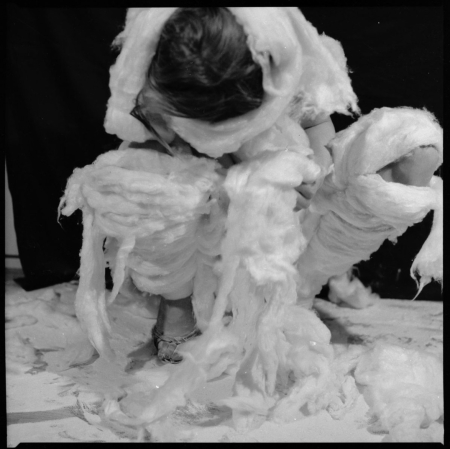 Teresa Tyszkiewicz, "Cotton Wool", 1981,  b/w photograph, courtesy of the artist