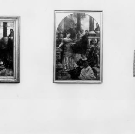 Widok wystawy „Aleksander Gierymski. W altanie”, fot. archiwum Muzeum Sztuki w Łodzi