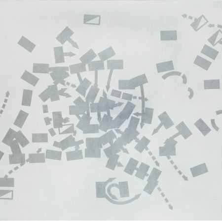 Włodzimierz Jan Zakrzewski "Four Battles (Olszynka Grochowska 1831, Solferino 1859, Sadowa 1866, Bzura 1939)", 2008, painting, Collection of Muzeum Sztuki in Łódź