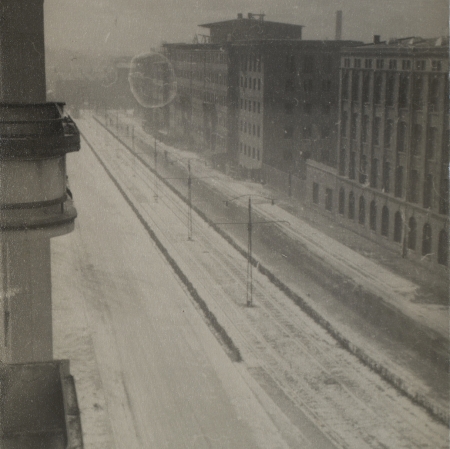Andrzej Strumiłło, Aleja Kościuszki, z cyklu Widoki z Łodzi, 1951