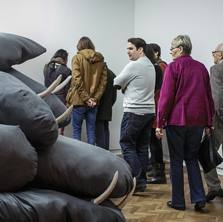 Wystawa `C.T. Jasper i Joanna Malinowska. Związki rozwiązki`, widok ekspozycji