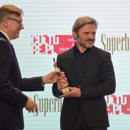 from left: Krzysztof Olendzki, Director of Adam Mickiewicz Institute, Jarosław Suchan, Director of Muzeum Sztuki, photo B. Syta