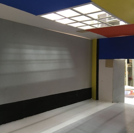 The layout of the Neoplastic Room created by Bolesław Utkin around 1960