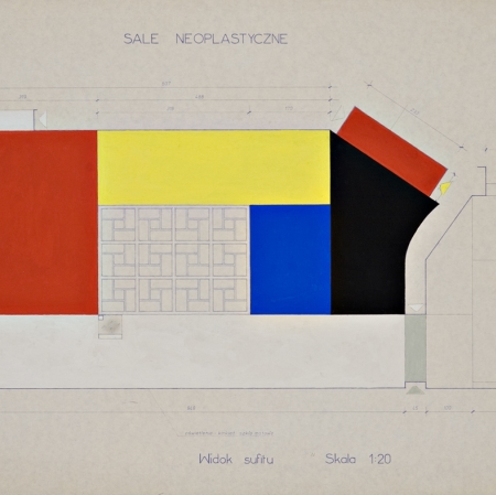 The project of the Neoplastic Room created by Strzemiński's student Bolesław Utkin in 1960s