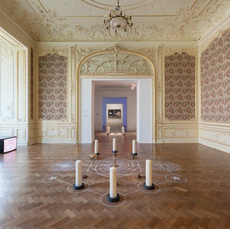 Work of Jakub Woynarowski, part of the exhibition "The Earth is Flat Again", photography: A. Zagrodzka