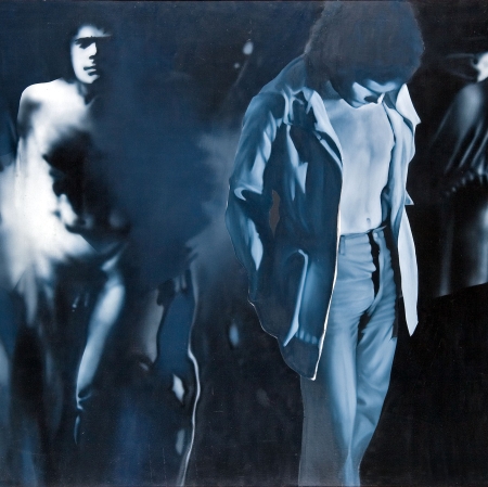 Alienacje VII Miszkin, Teresa Gdańsk, Polska 1977 wys. 140 cm, szer. 200 cm malarstwo akrylowe, malarstwo olejne farba olejna, płótno, farba akrylowa