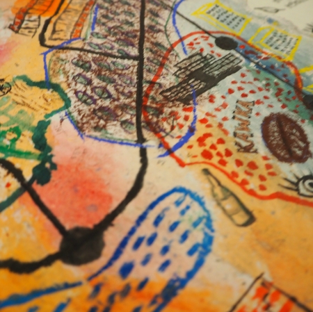 fragment kolorowego rysunku 