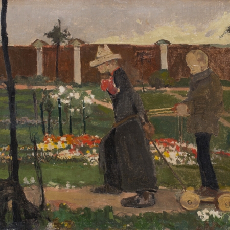 itold Wojtkiewicz (1879-1909), Za murem, 1906