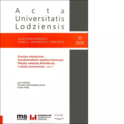 Nr 35/2020  Folia Philosophica . Ethica – Aesthetica – Practica
